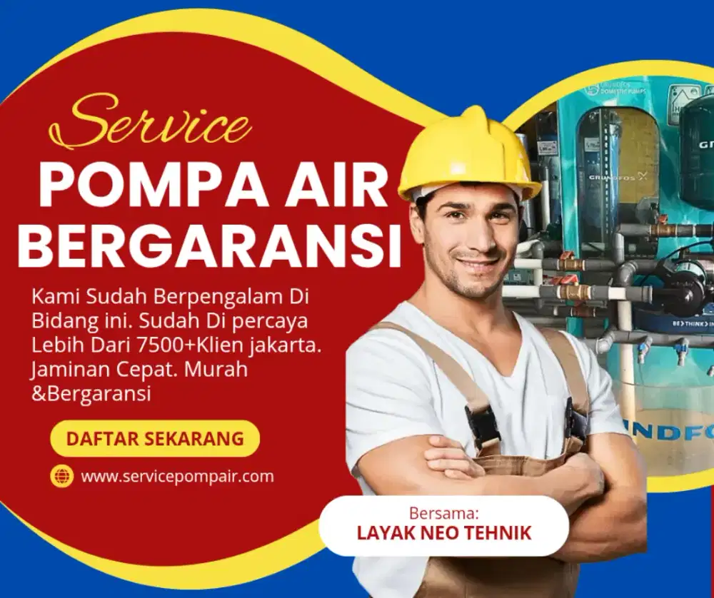 Tukang Pompa Air Panggilan Jakarta
