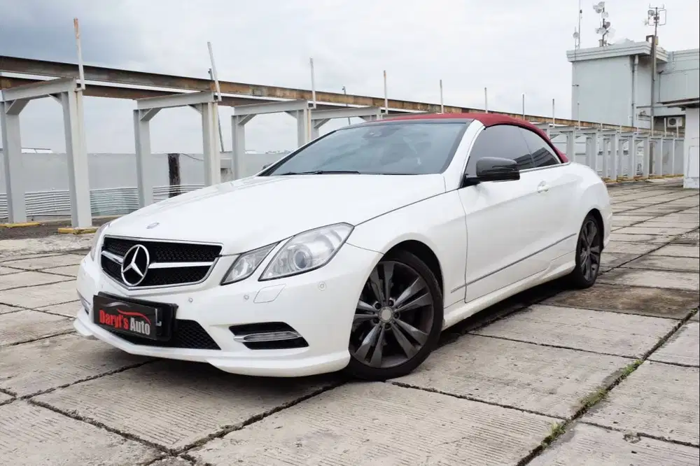 2012 Mercedes Benz E250 Cabriolet AMG White On red tdp178jt