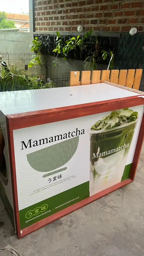 Dijual rak kayu untuk jualan minuman/makanan