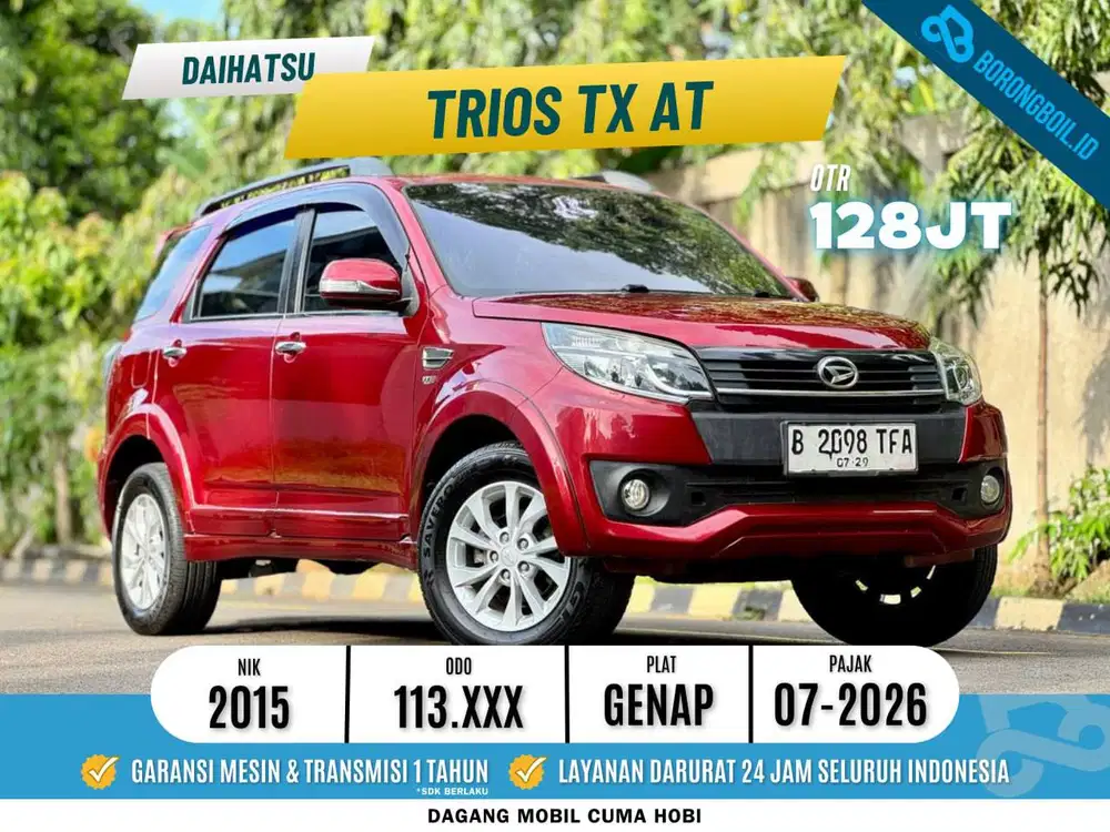 Daihatsu Terios Tx At 1.5 2015 Bensin