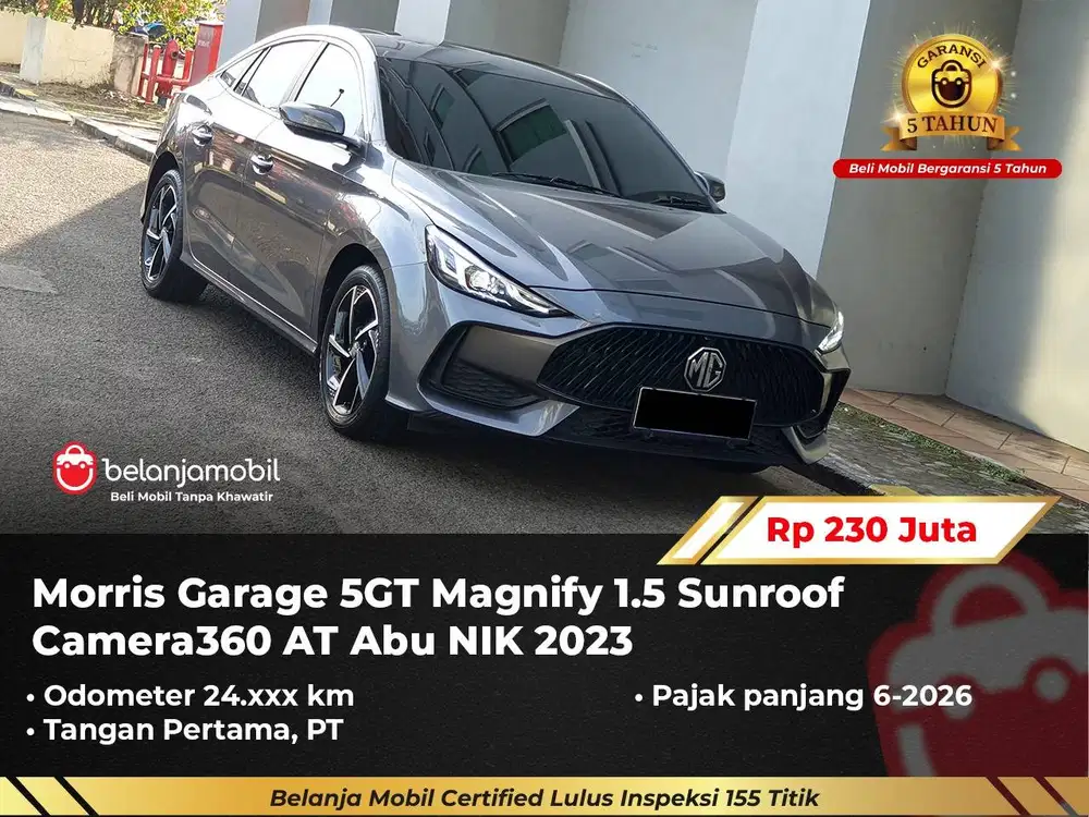 [ GARANSI 5TH ] MG Morris Garage 5 GT 5GT Magnify Sunroof 2023/2024