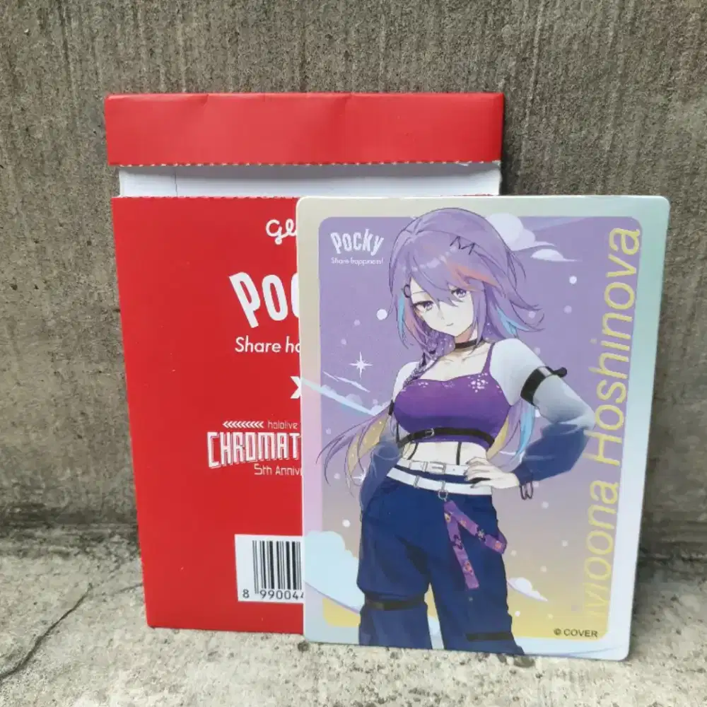 Kartu pocky x hololive Moona hoshinova
