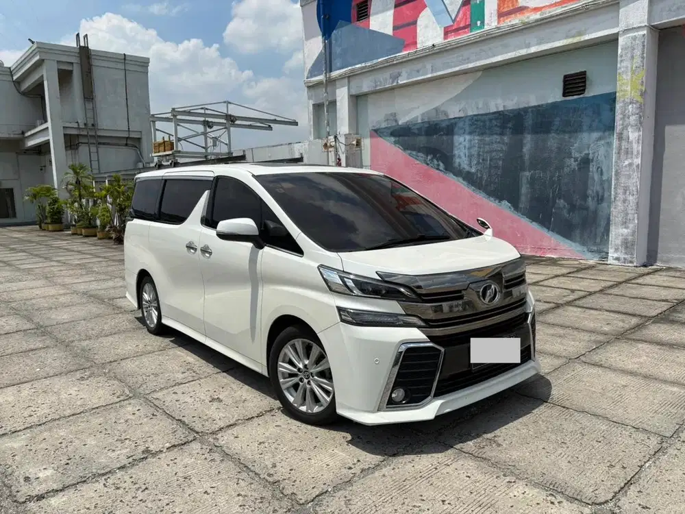 ‼️KM 65rb‼️Toyota Vellfire 2.5 Z CBU sunroof Putih 2015