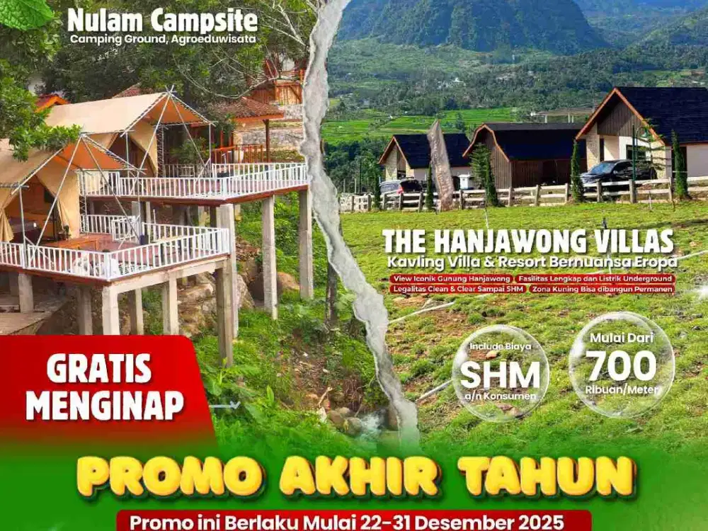 Promo akhir tahun Kavling murah di Bogor