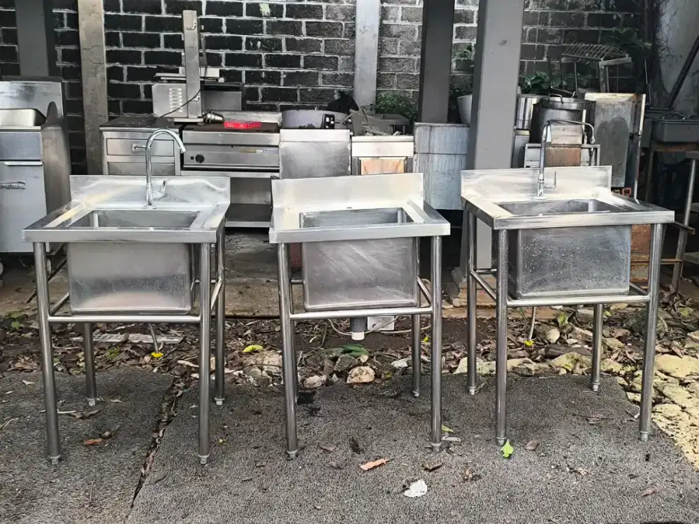 Single sink uk 60×60×85 
Uk lubang sink 40×40×30 

Stok 13 unit