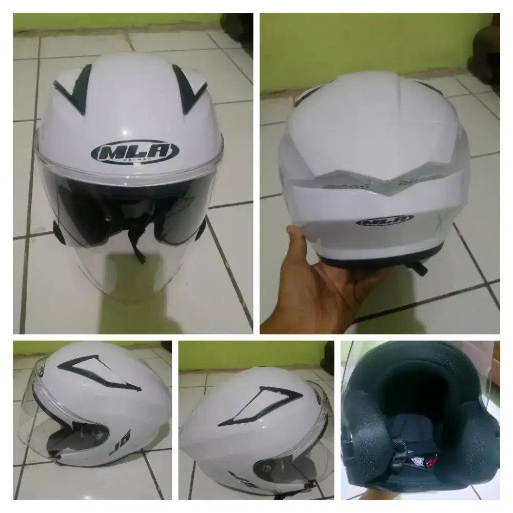 Jual helm warna putih ukuran XL