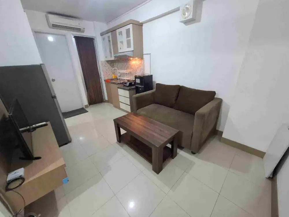 Disewakan 2BR Furnished Ada Water Heater - Diatas Mall Bassura City Tower Alamanda lt.20 - Minimal 3 Bulanan