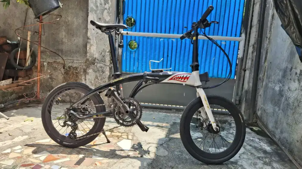 Sepeda Lipat Pacific Noris 20inch alloy bonus sepatu cleat shimano