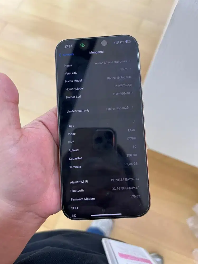 Iphone 16 pro max 256Gb