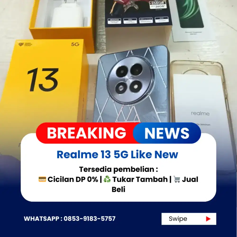 REALME 13 5G RAM 12+4 GB 256 GB UDa BARU!