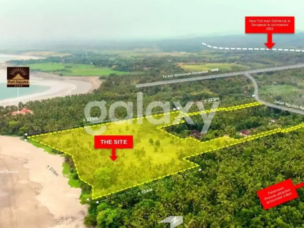 TANAH STUNNING VIEW MEDEWI BEACH DI PEKUTATAN JEMBRANA, BALI