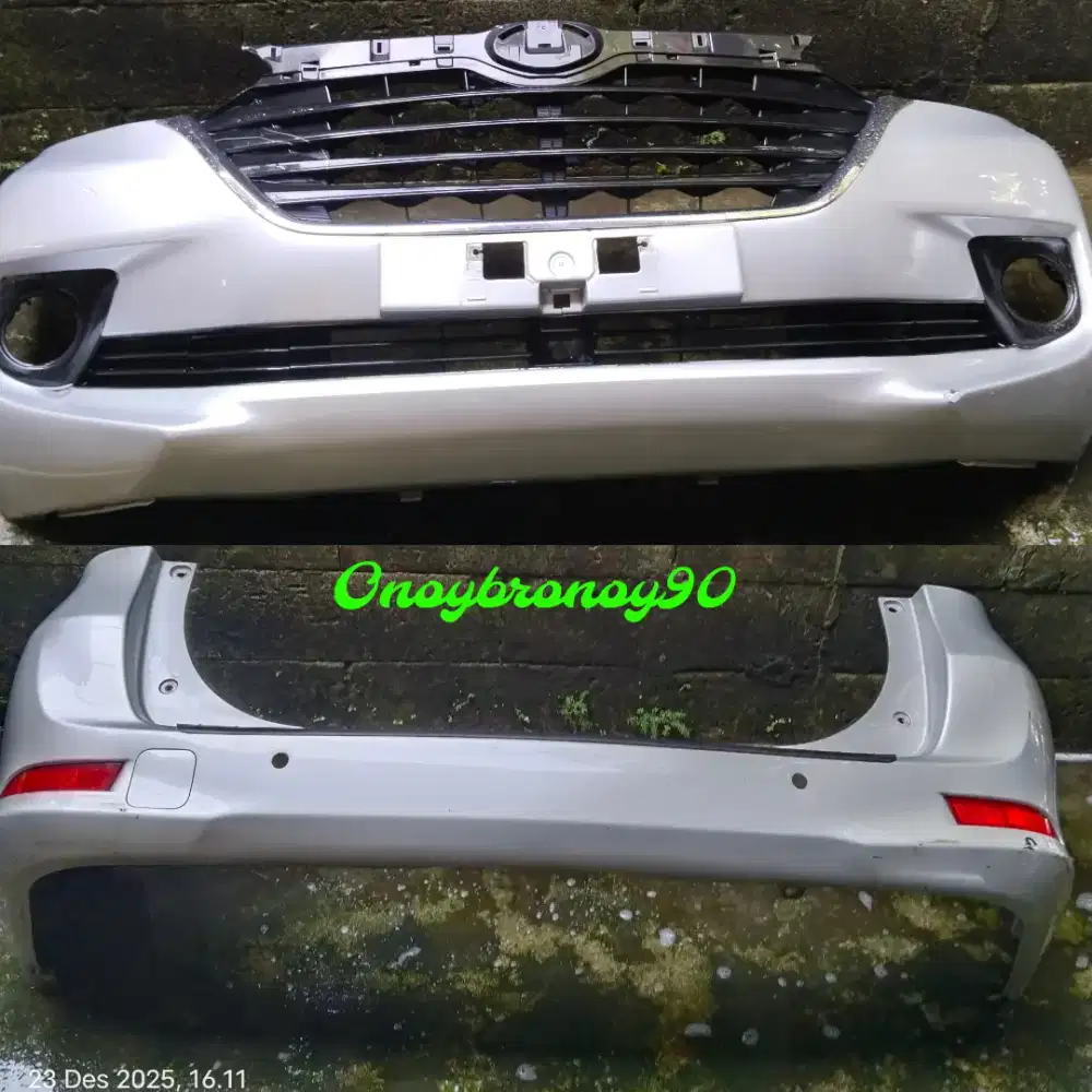 1 set Bumper depan & belakang Avanza / Xenia 2017 warna silver