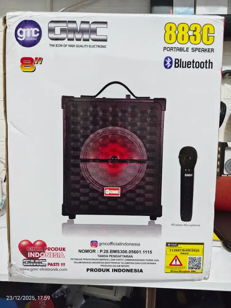 Speaker karaoke Bluetooth Baru
