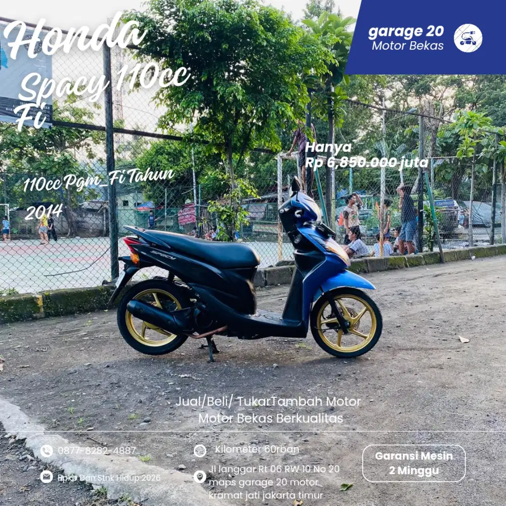 Honda Spacy 110cc Pgm_Fi Tahun 2014 Pajak Hidup