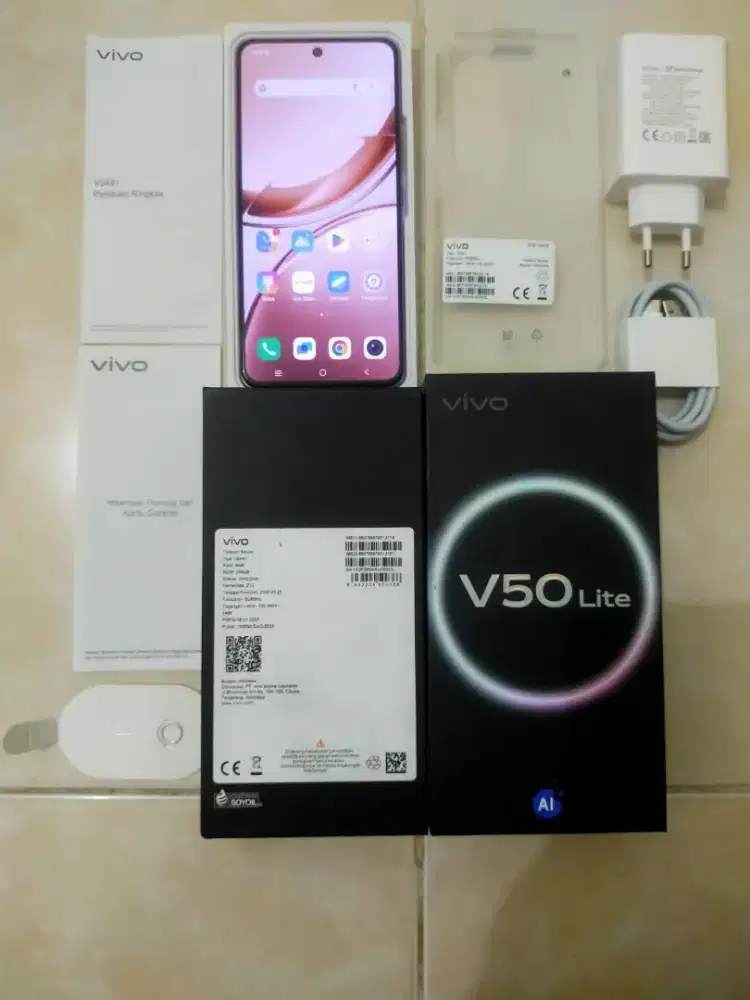 Vivo V50 lite 8/256 asli Vivo bukan barang refurbish