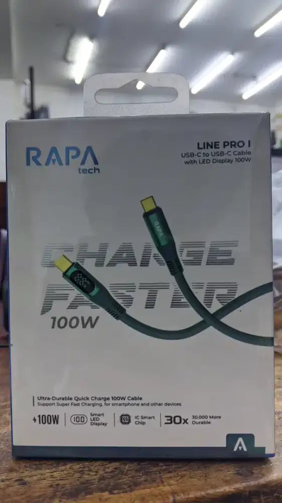 KABEL DATA RAPA TECH LINE PRO 1 100W TYPE-C TO TYPE-C