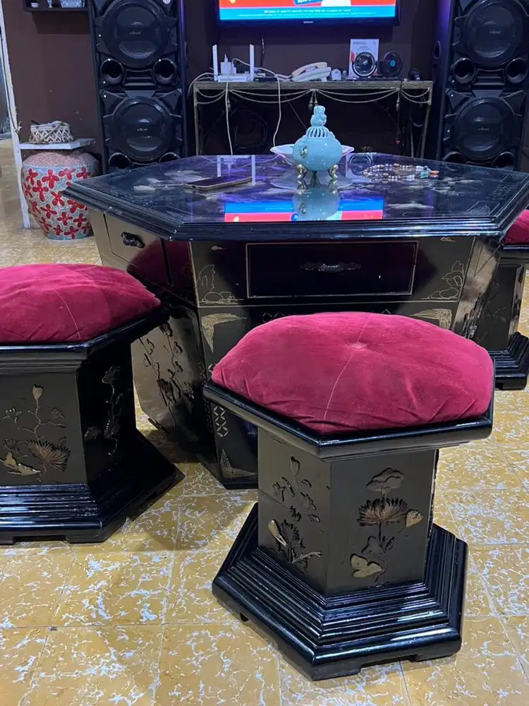 meja ruang tamu model dinasty