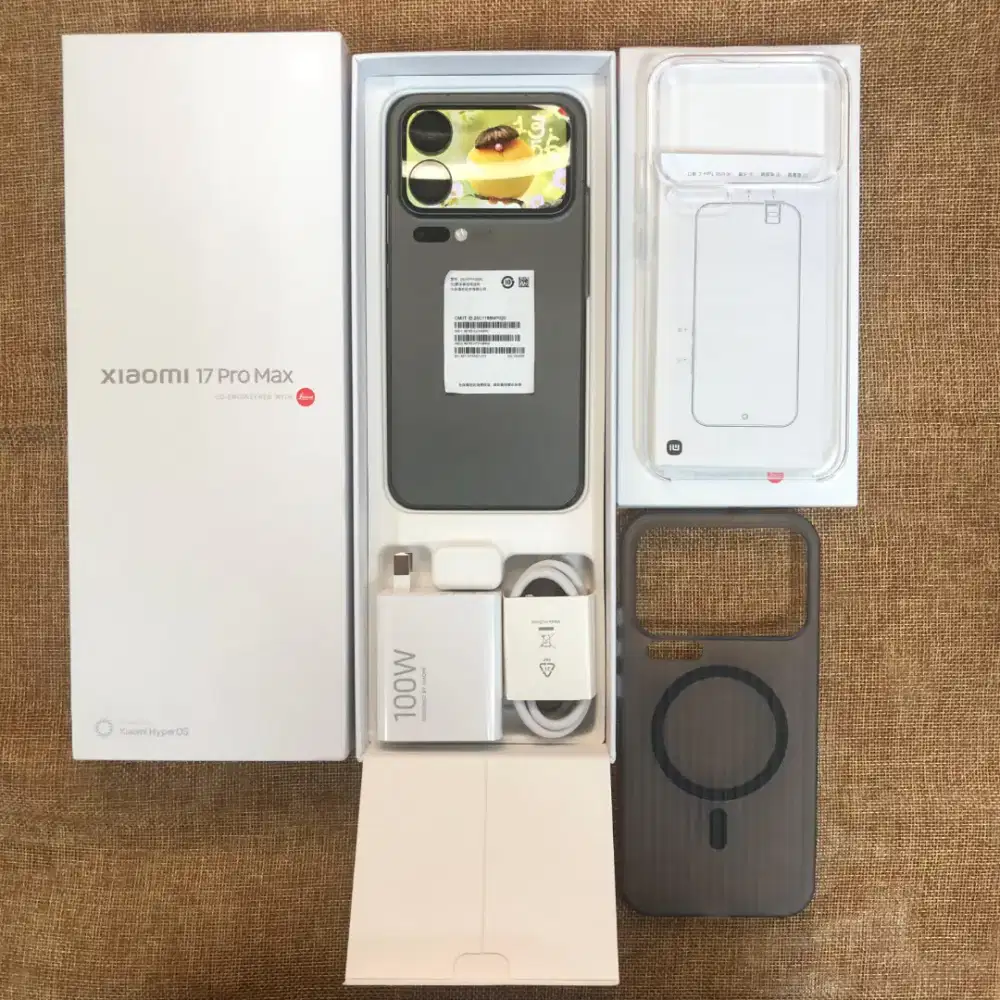 Xiaomi 17 Pro max 5G 16/1TB Black Super Mulus Like new pajak resmi