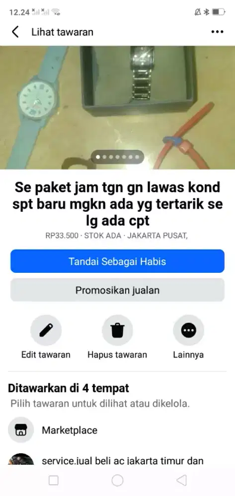 Se paket jam tgn berkualitas brg baru hrg murah se lg ada cpt