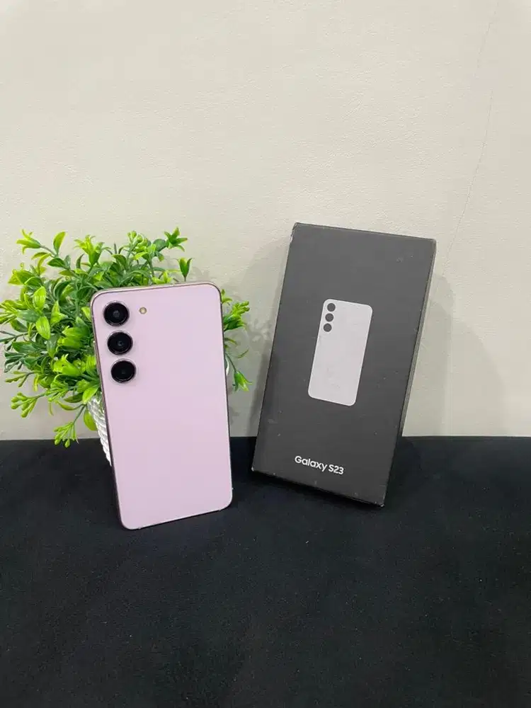 Samsung S23 8/128 SEIN Lavender mulus Fullset Sinyal Permanent