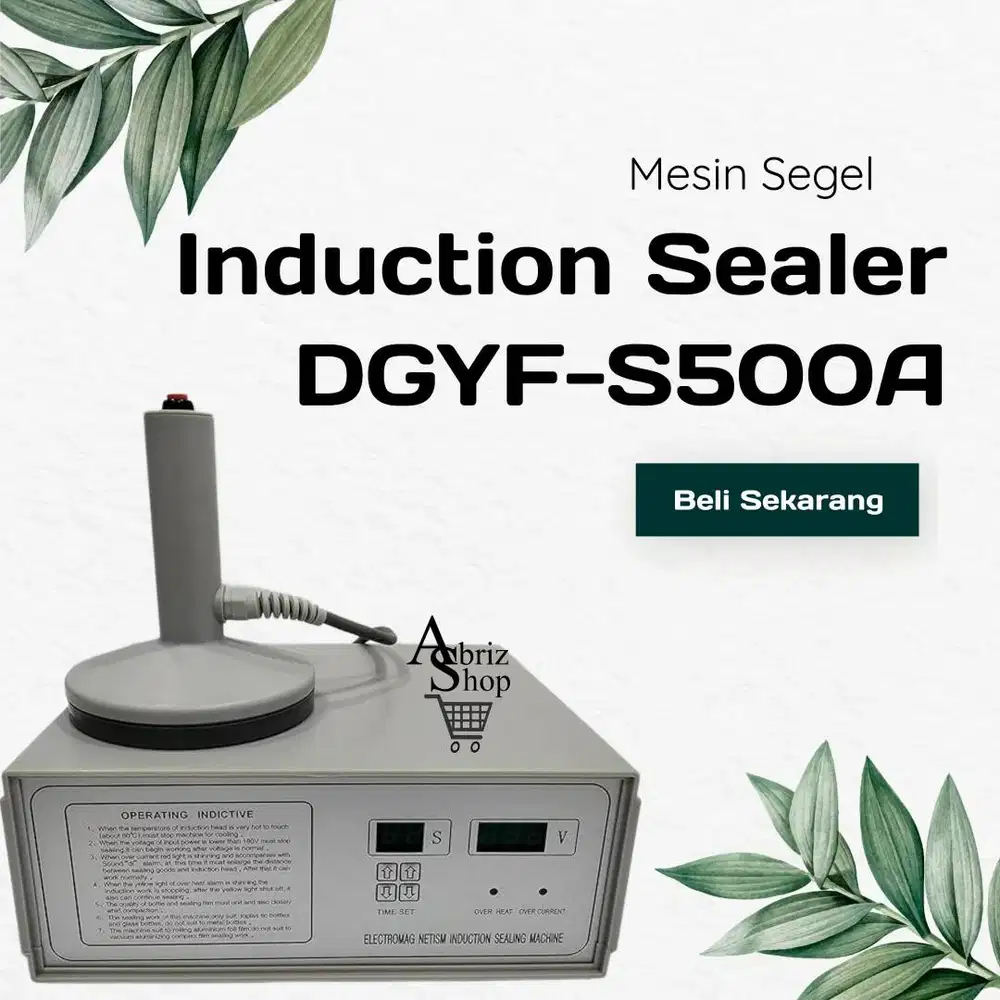 Mesin segel tutup botol induksi semi otomatis alumunium foil DGYF-S500