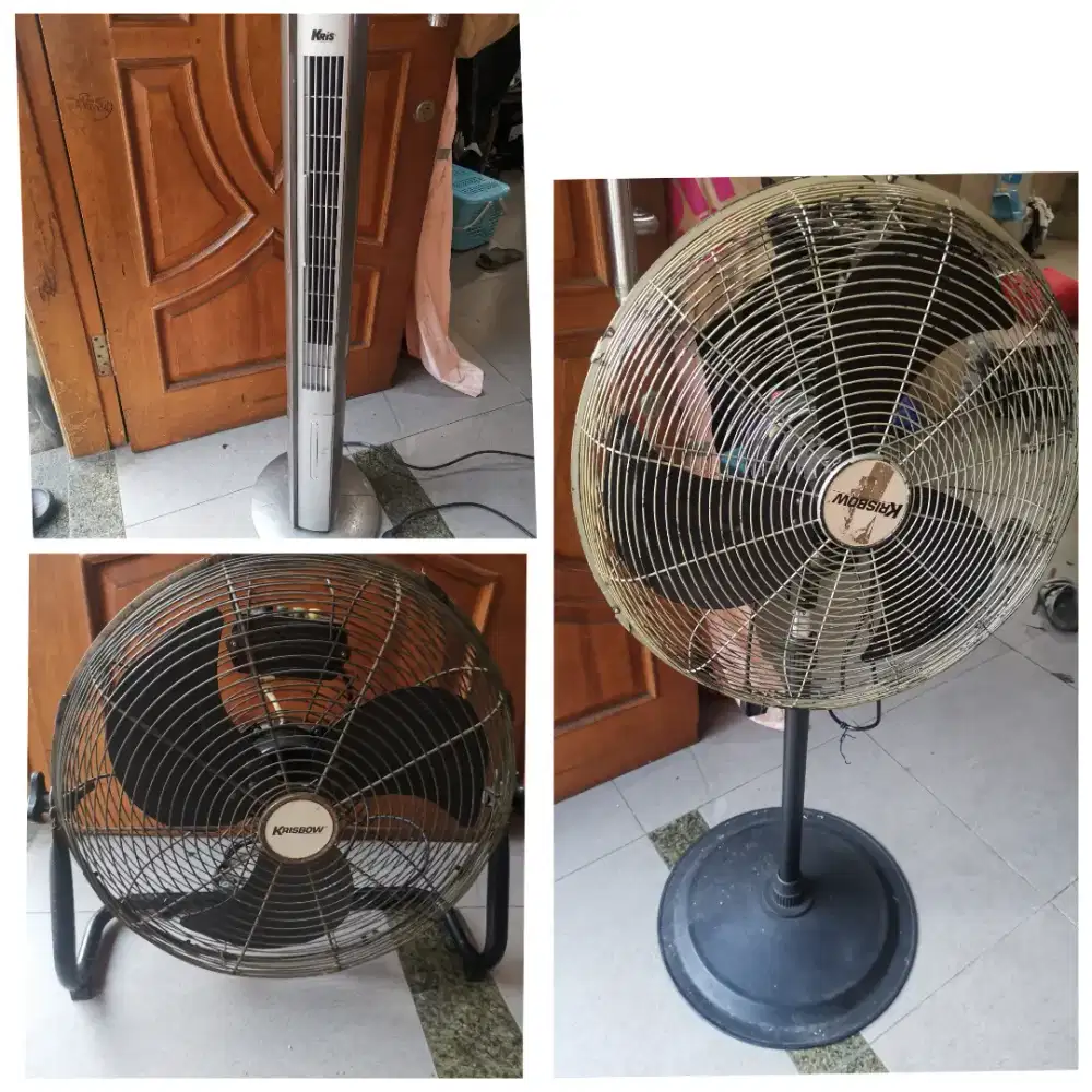 Borongan 3 kipas angin Krisbow/Kris