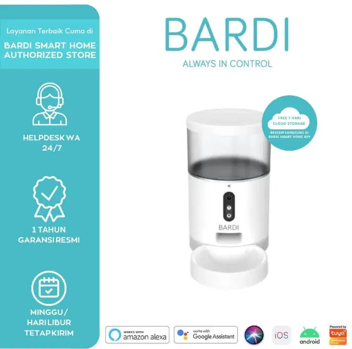 BARDI Smart Pet Feeder Lite Wadah Makan Kucing Anjing Otomatis