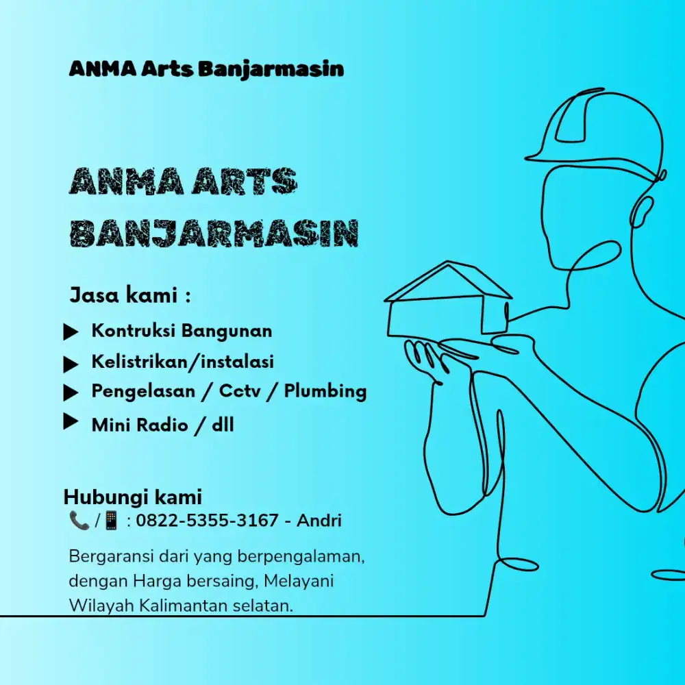 Tukang Listrik,Sipil,pipa,cctv dll. CV.ANMA ART