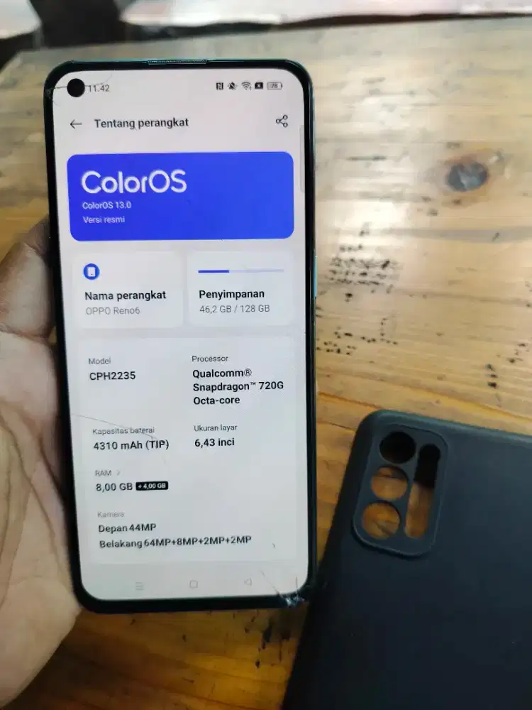 HP Oppo Reno 6 Ram 8/128gb Layar ORI amoled