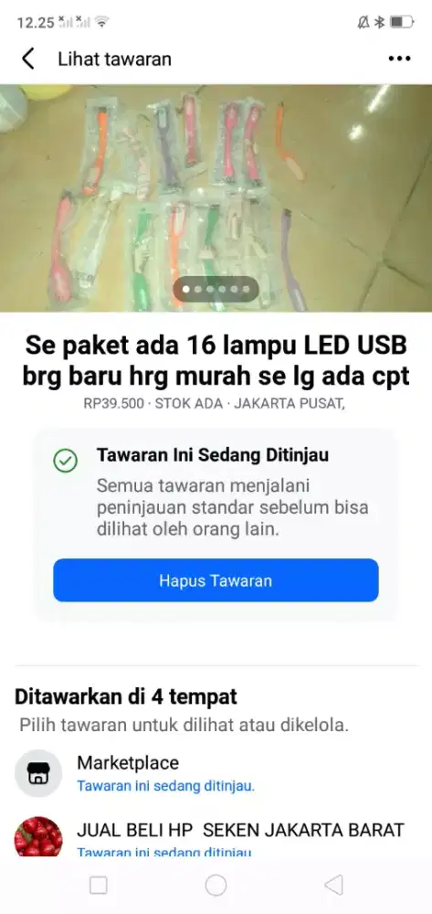 Se paket lampu LED USB brg baru hrg murah se lg ada cpt