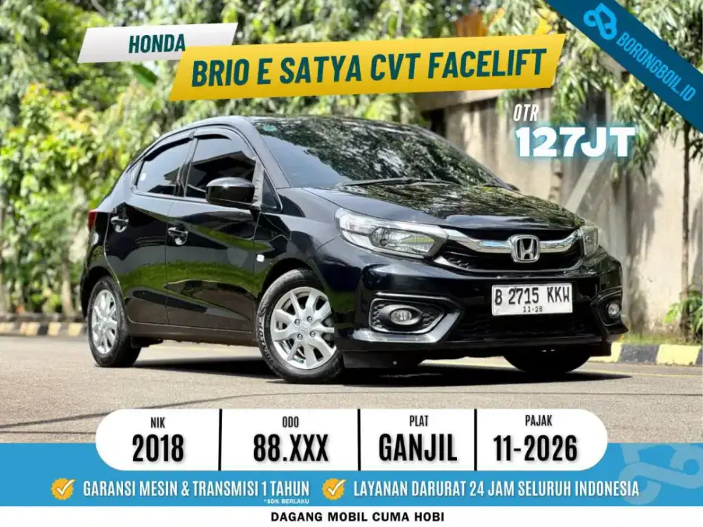[TERMURAH] Honda Brio E Satya CVT 2018