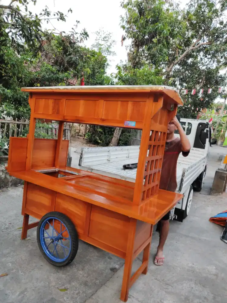 Jual Gerobak Angkringan, Bakso, Mie Ayam, Bubur, Sate, Soto, Pecel dll
