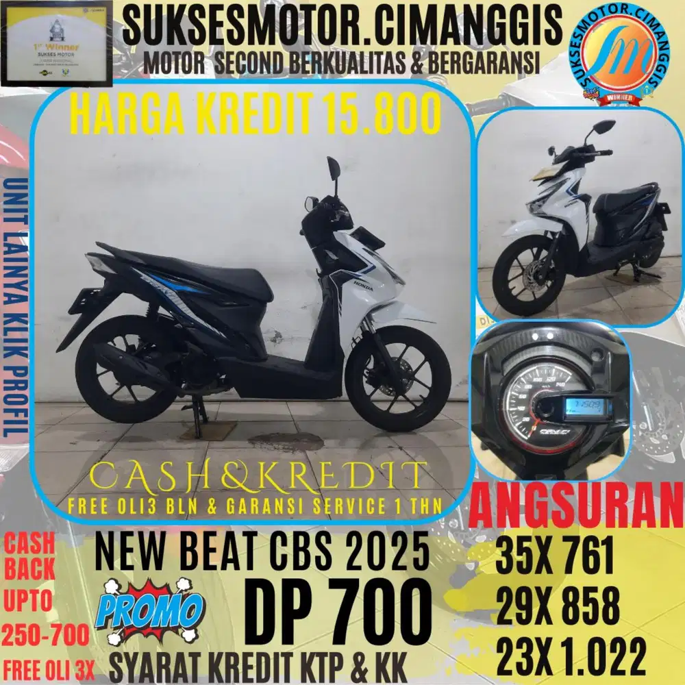 DP 700 CASHBACK UPTO 700 RIBUAN FREE OLI 3BLN NEW BEAT CBS LED