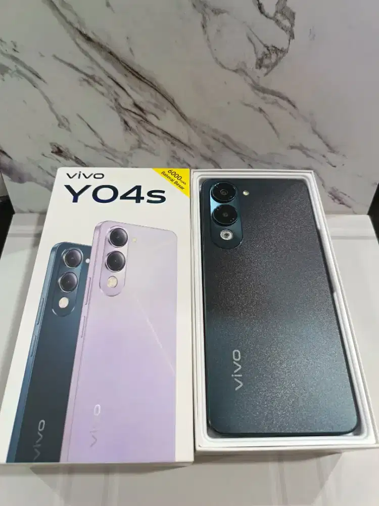 Vivo Y04s (4+4/64) Hijau. Fullset. Kotak, Cas Ori 100%