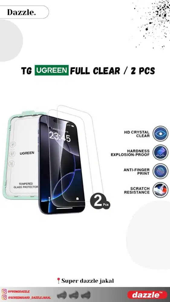 TG ugreen Clear / 2 pcs