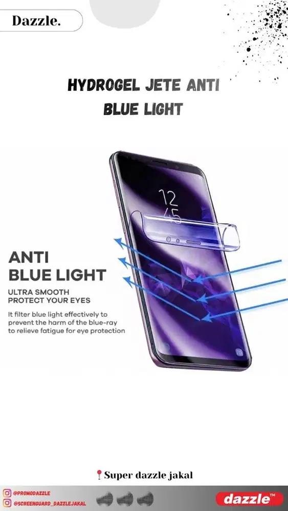 SG hydrogel Jete anti blue