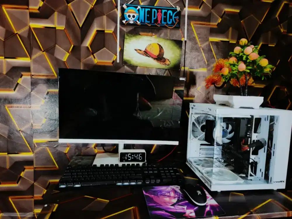 PC Ryzen 5 White Fullset Siap Pakai