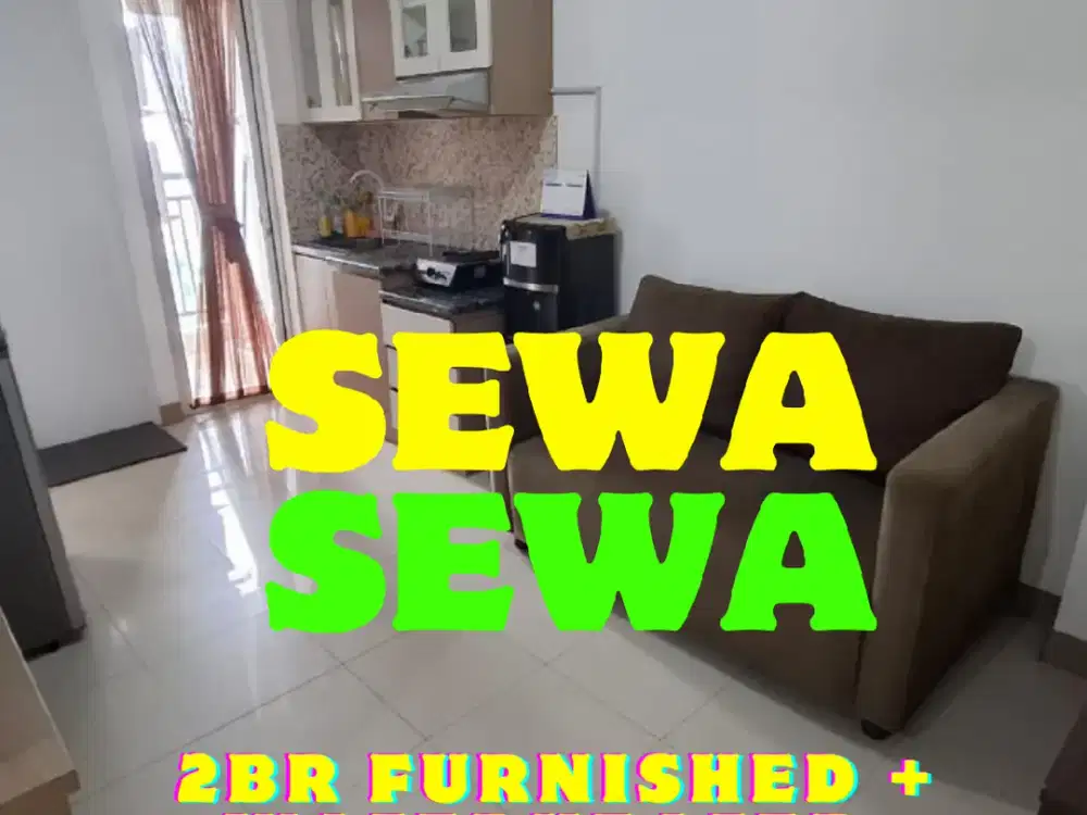 SEWA MURAH 2BR FURNISHED TOWER A DIATAS MALL APARTEMEN BASSURA CITY