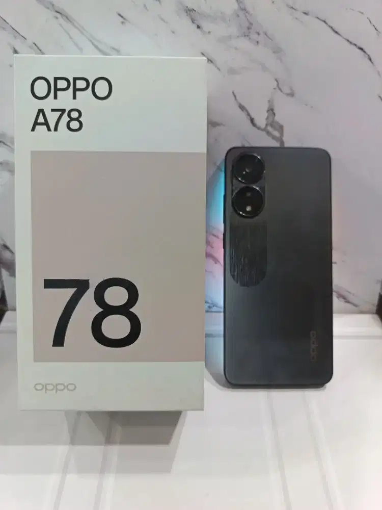 Oppo A78 4G 8/256 GB. Fullset. Kotak. Cas 100%. Kondisi oke. Unit sht