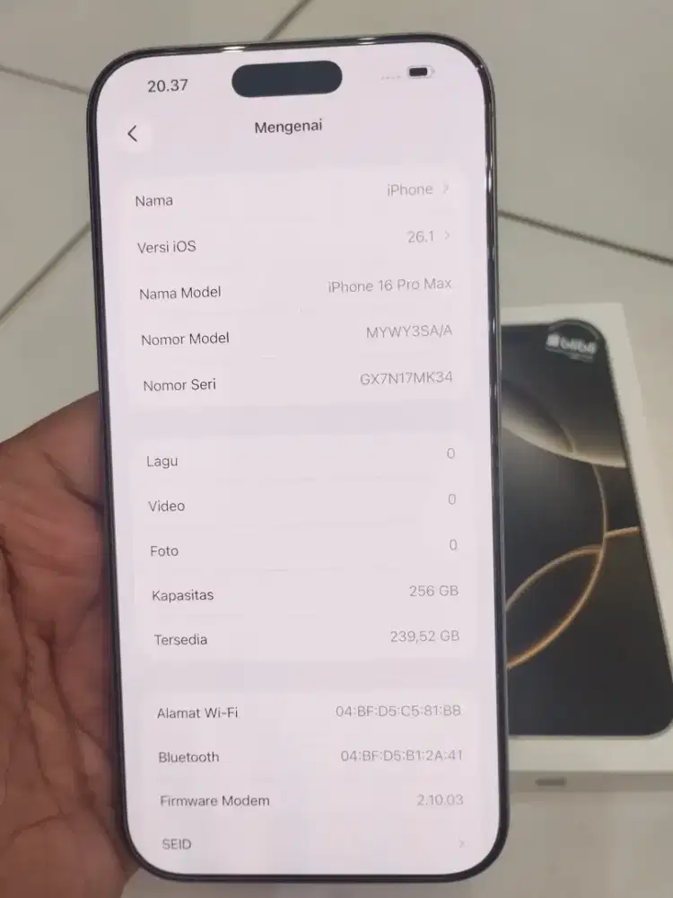 Iphone 16 Pro Max 256 GB Natural Titanium