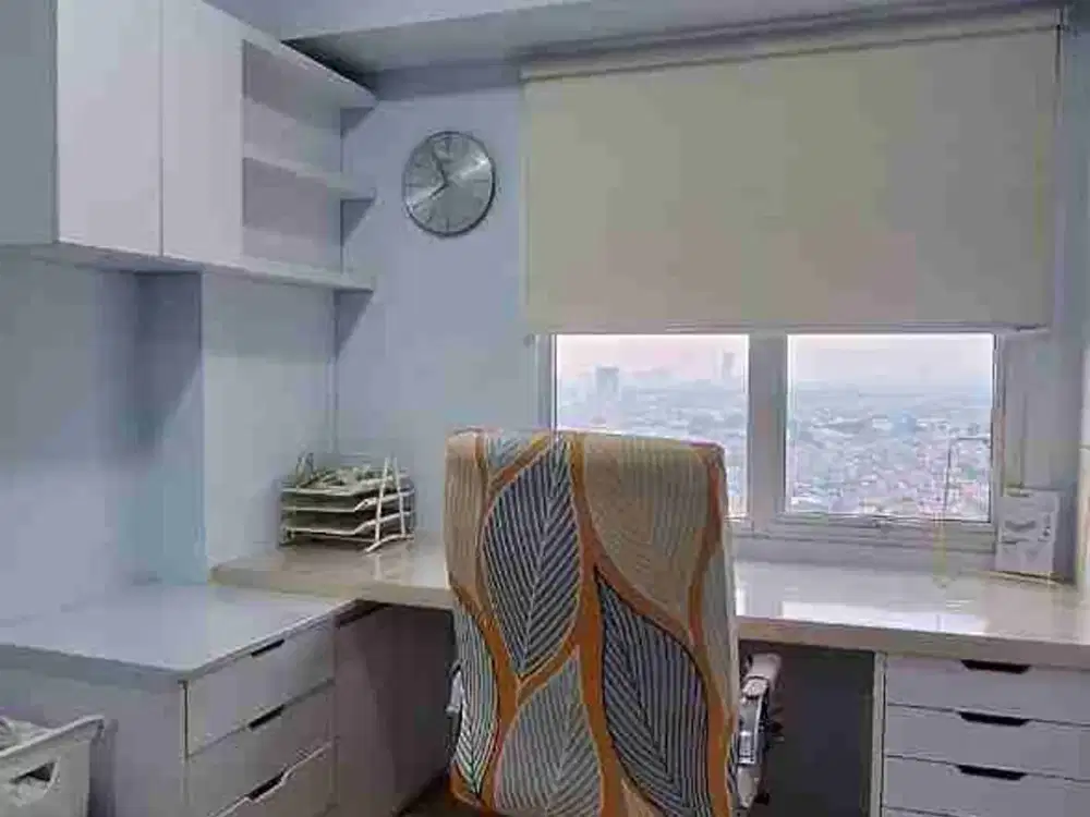 SEWA 2BR RENOV JADI 1BR FURNISHED KEREN TOWER E APARTEMEN BASSURA CITY