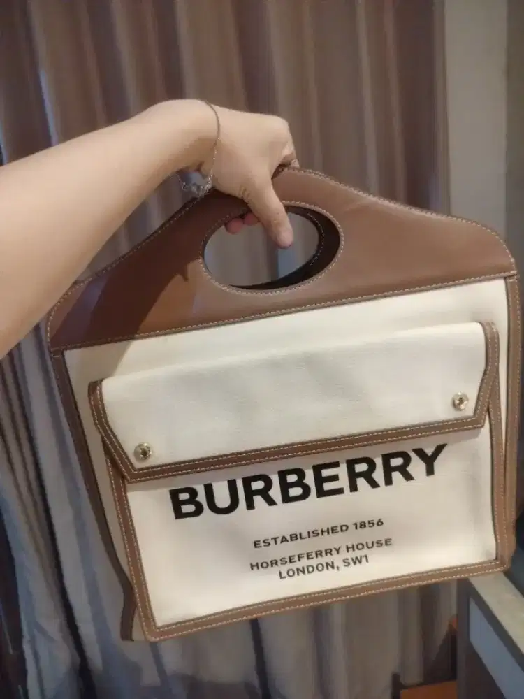 Burberry box canvas bag