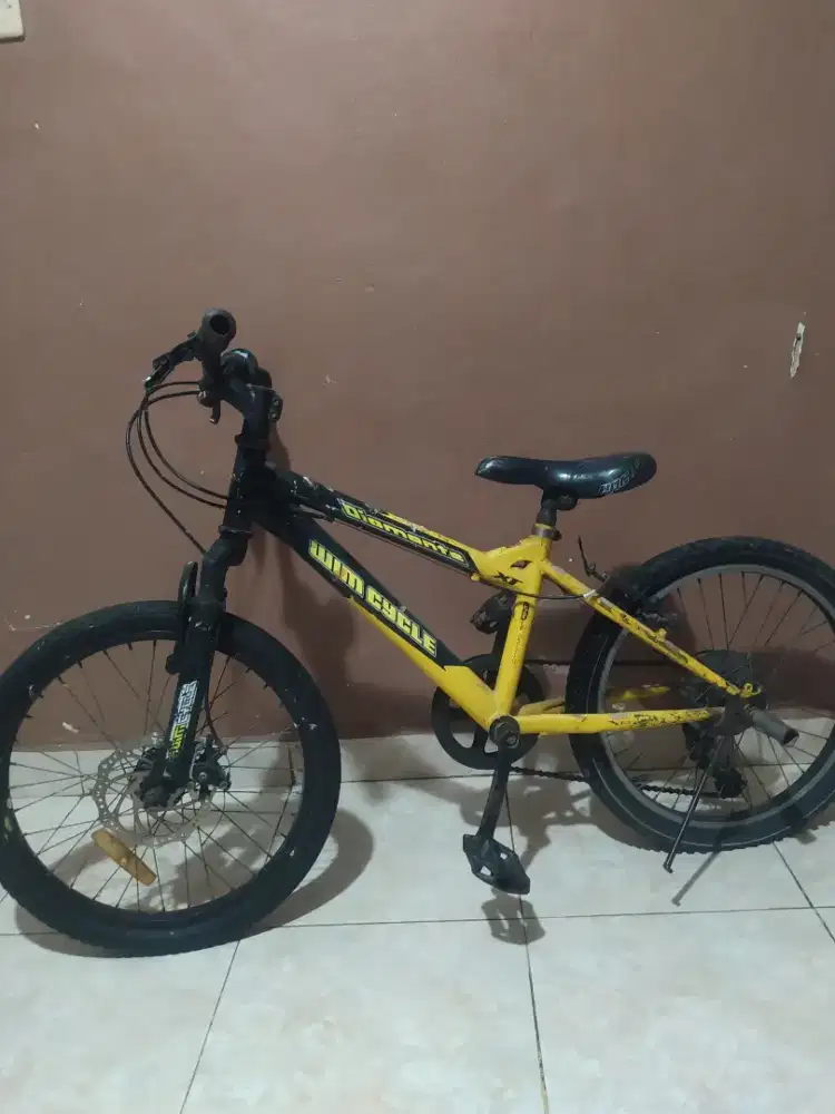 Sepeda anak SD wimcycle warna kuning