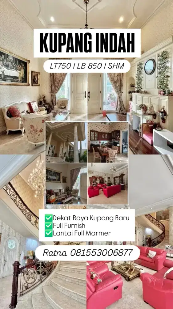 Dijual Rumah Kupang Indah Dekat Raya Kupang Baru