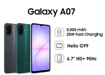 Samsung Galaxy A07 RAM 8GB ROM 256GB