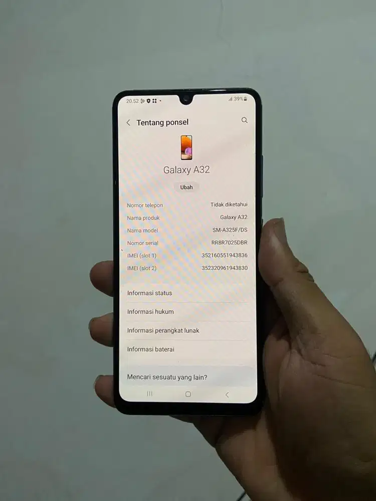 Samsung a32 siap pakai