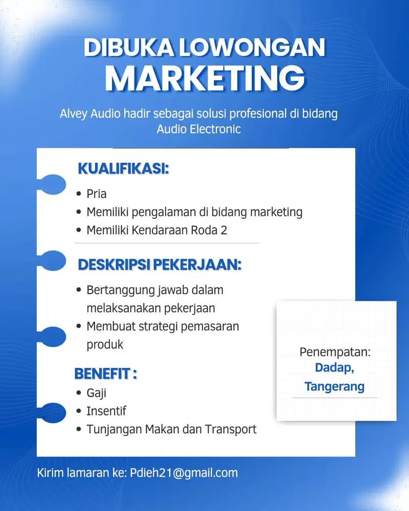 Lowongan marketing