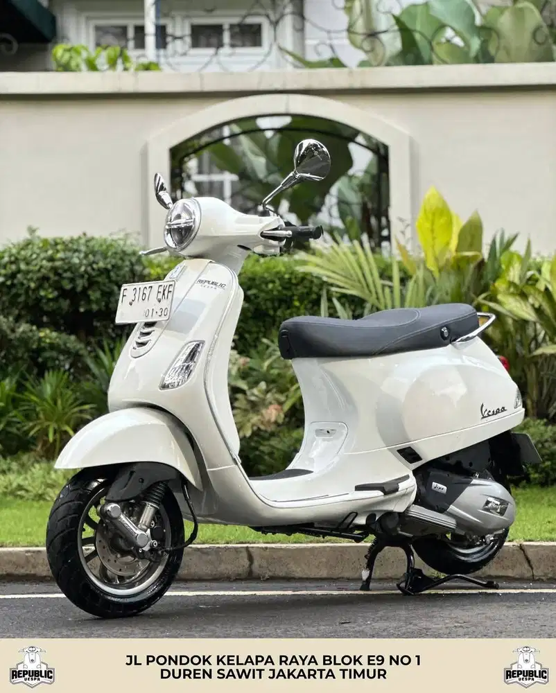 DIJUAL CEPAT PIAGGIO VESPA LX 125 IGET LED FACELIFT TAHUN 2024 PUTIH