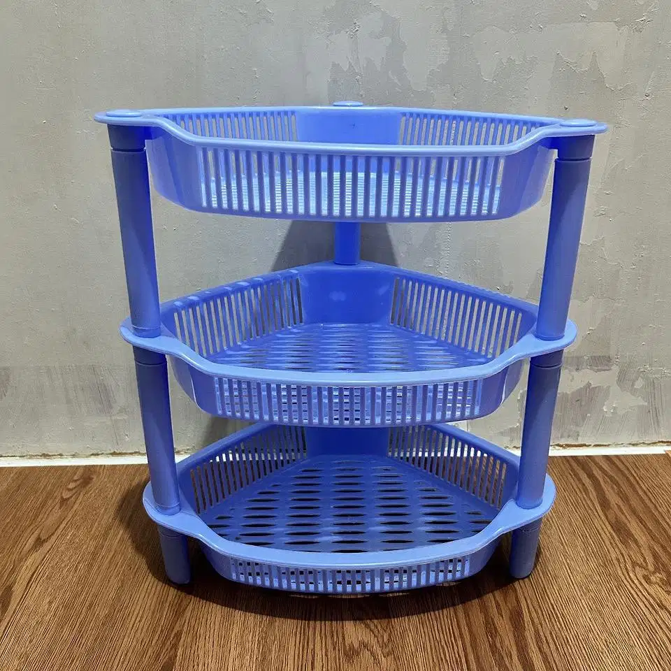 Rak Susun Sudut Mini 3 Tingkat