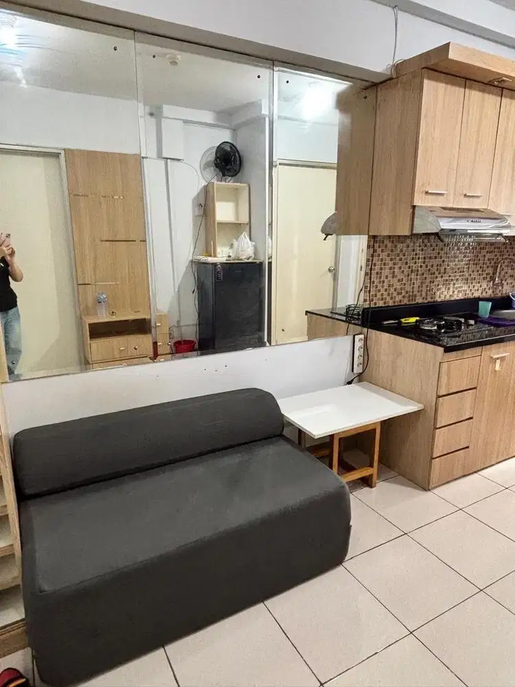 Apartemen Greenbay Tower A Lantai 19, 36 m², 2 Kamar, Full Furnished